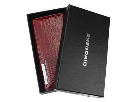 Portfel damski skóra naturalna skórzany Gregorio 