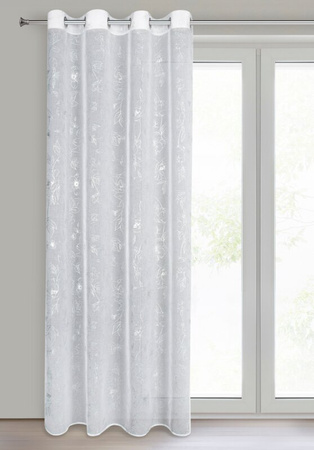 FIRANA GOTOWA BELLE 140 X 250 CM BIAŁY