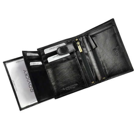 Portfel męski skórzany skóra naturalna Rovicky 