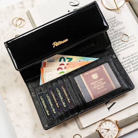 Portfel damski skóra naturalna skórzany Peterson