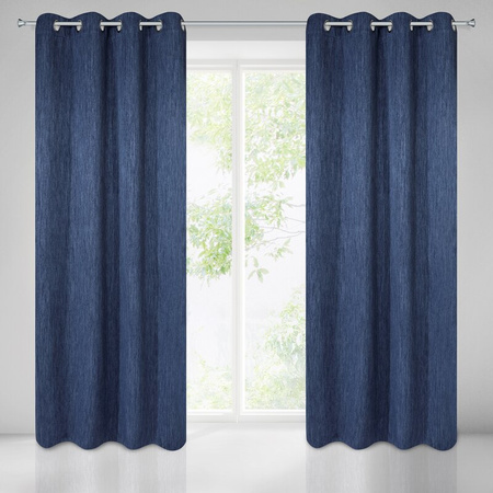 ZASŁONA GOTOWA ROSSIE 140 X 250 CM GRANATOWY