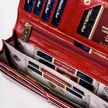 Portfel damski skórzany skóra naturalna  Peterson