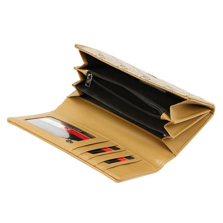 Portfel damski skórzany skóra ekologiczna Pierre Cardin 