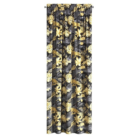 ZASŁONA GOTOWA BLER NA TAŚMIE 140 X 270 CM CZARNY
