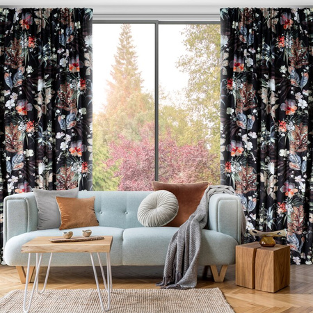 ZASŁONA GOTOWA ALANI NA TAŚMIE 140 X 270 CM CZARNY