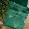 OBRUS BLINK 14 35 X 140 CM CIEMNOZIELONY