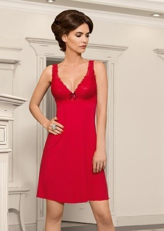 Koszula nocna BONA Kolor: czerwony | Rozmiar: L