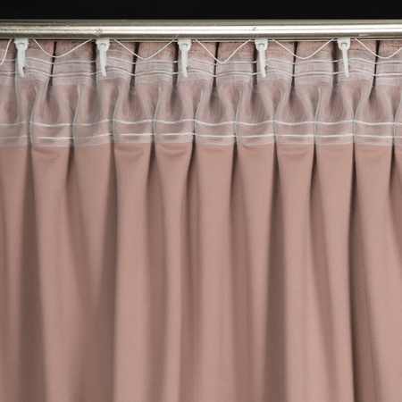 ZASŁONA GOTOWA AIR NA TAŚMIE 140 X 270 CM PUDROWY RÓŻ