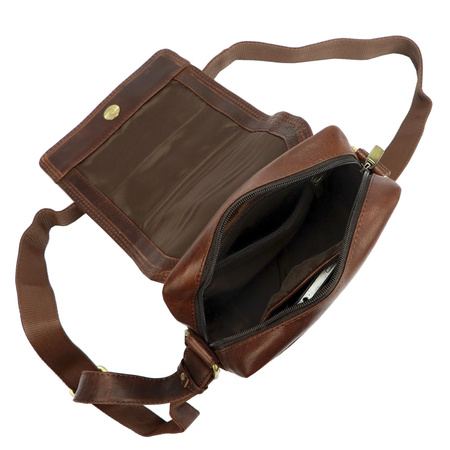 Kemer saszetka na ramię HN1402 Brązowa brązowy