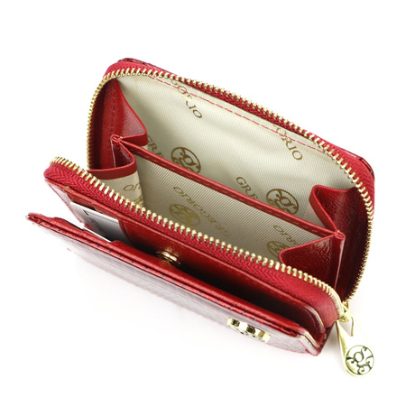 Portfel damski skórzany skóra naturalna Gregorio