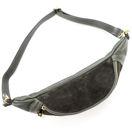 Torebka torebki skórzana saszetka nerka skóra naturalna Luka damska