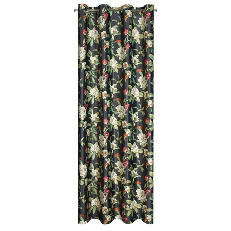 ZASŁONA GOTOWA ALEA 140 X 250 CM CZARNY