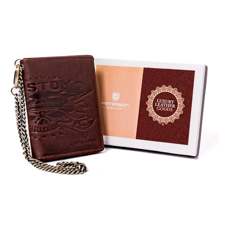 Portfel męski skórzany skóra naturalna  Peterson