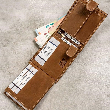 Portfel męski skórzany skóra naturalna Wild 