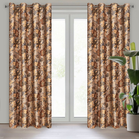 ZASŁONA GOTOWA DIANA 140 X 250 CM RUDY