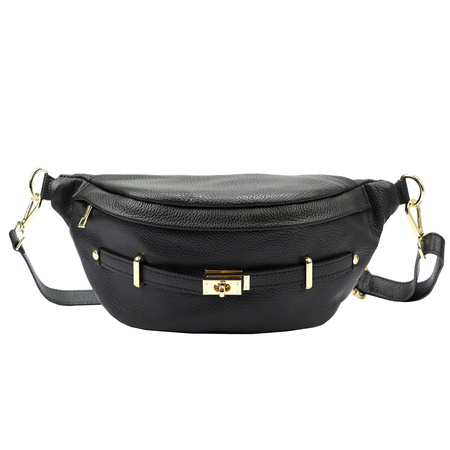 Torebka torebki skórzana saszetka nerka skóra naturalna Luka damska