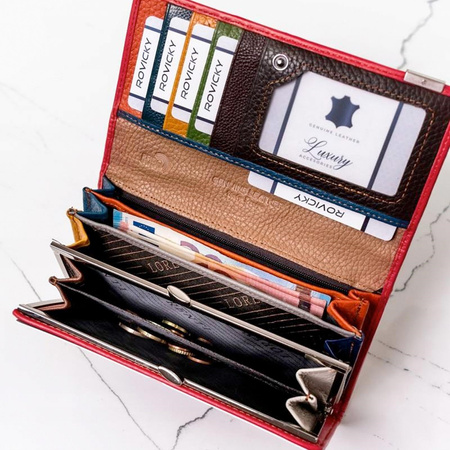 Portfel damski skórzany skóra naturalna Lorenti