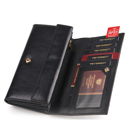 Portfel damski skórzany skóra naturalna  Peterson