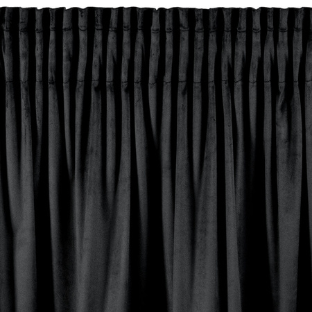 ZASŁONA GOTOWA DANI NA TAŚMIE 140 X 250 CM CZARNY