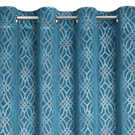 ZASŁONA GOTOWA ARETA 140 X 250 CM NIEBIESKI