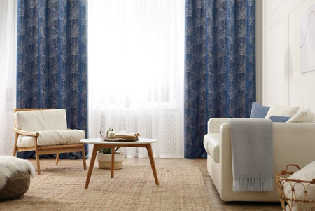 ZASŁONA GOTOWA GOJA 140 X 250 CM GRANATOWY