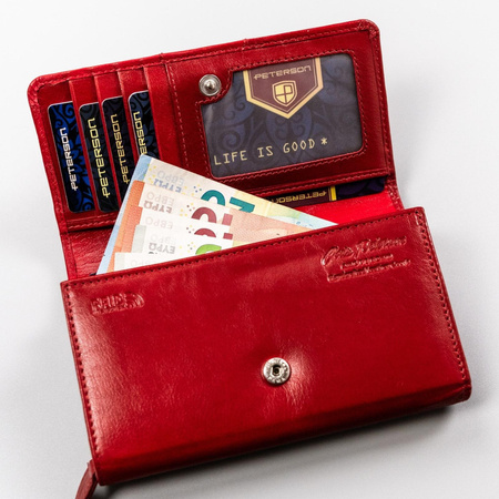 Portfel damski skóra naturalna skórzany Peterson