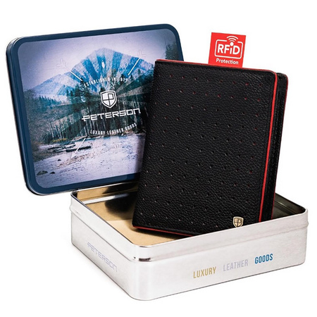 Portfel męski skórzany skóra naturalna  Peterson