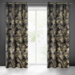 ZASŁONA GOTOWA STELLA 140 X 250 CM CZARNY