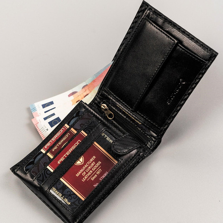 Portfel męski skórzany skóra naturalna Peterson