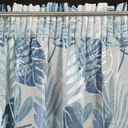 FIRANA GOTOWA MALTA NA TAŚMIE 140 X 270 CM BIAŁY