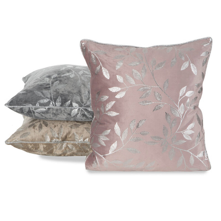 POSZEWKA VELVET 45 X 45 CM STALOWY