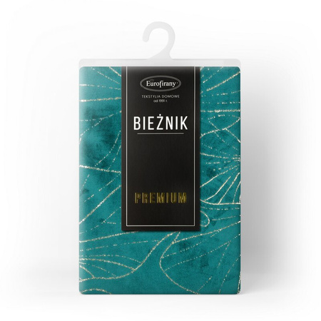 OBRUS BLINK 18 35 X 180 CM CIEMNOTURKUSOWY