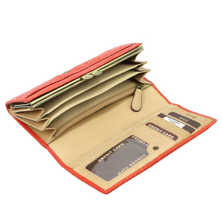 Portfel damski skórzany skóra naturalna Mato Grosso 