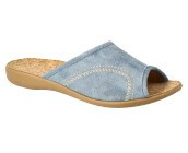 Befado - Obuwie damskie kapcie pantofle niebieskie