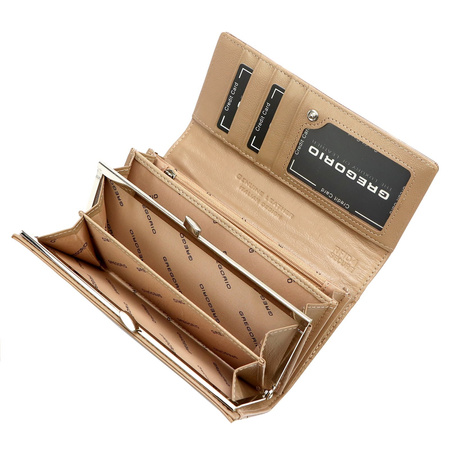 Portfel damski skórzany skóra naturalna Gregorio