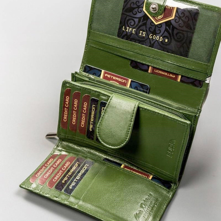 Portfel damski skóra naturalna skórzany Peterson