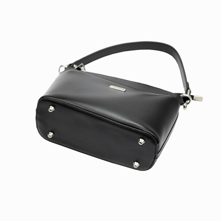 MiaMore torebka listonoszka skóra naturalna czarny