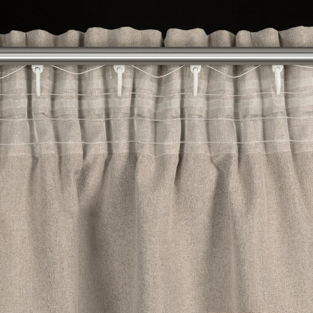 ZASŁONA GOTOWA SUZAN NA TAŚMIE 135 X 270 CM CIEMNOBEŻOWY