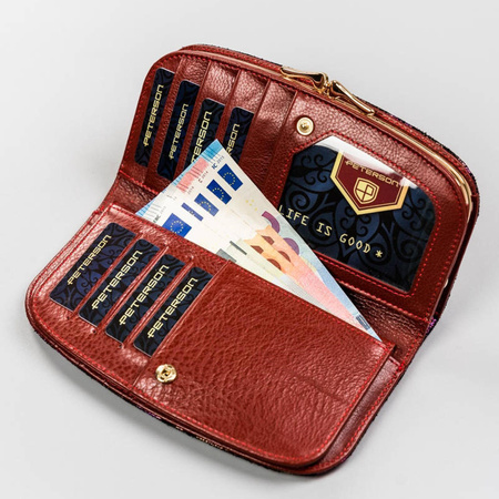 Portfel damski skórzany skóra naturalna  Peterson