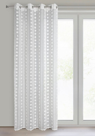 ZASŁONA GOTOWA ELENOR 140 X 250 CM BIAŁY