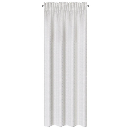 FIRANA GOTOWA SIBEL NA TAŚMIE 140 X 270 CM BIAŁY