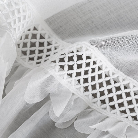 FIRANA GOTOWA KATRIN NA SZELKACH 150 X 40 CM BIAŁY