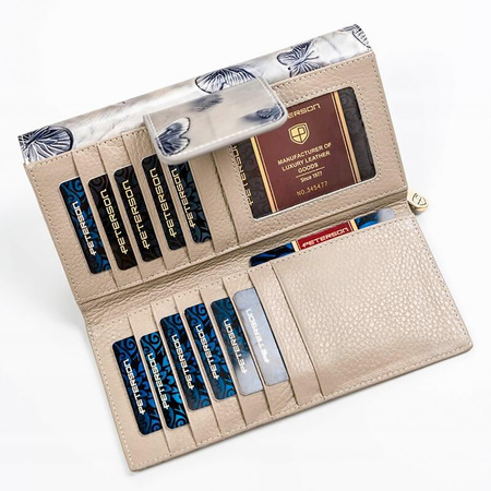 Portfel damski skórzany skóra naturalna  Peterson