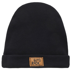 Czapka sci LETS ROCK czarny 128/140