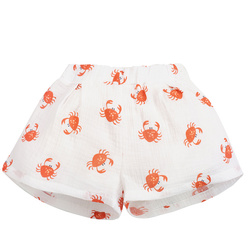 Spodenki krótkie muslin CRABS écru,kraby 134
