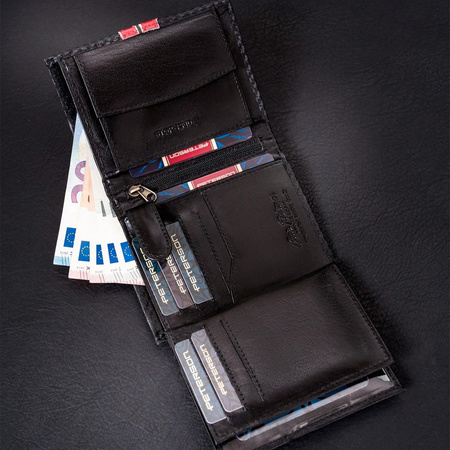 Portfel męski skórzany skóra naturalna Peterson