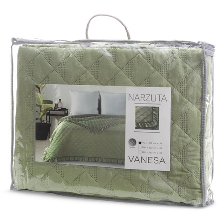 NARZUTA VANESA 200 X 220 CM JASNOZIELONY