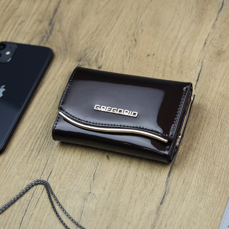 Portfel damski skórzany skóra naturalna Gregorio 
