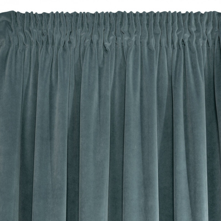 ZASŁONA GOTOWA KRISTI NA TAŚMIE 140 X 270 CM JASNONIEBIESKI