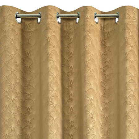 ZASŁONA GOTOWA JULIA 140 X 250 CM MUSZTARDOWY